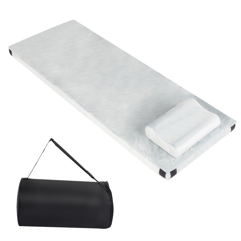 Materasso da campeggio in memory foam con cuscino, fodera rimovibile e borsa portaoggetti