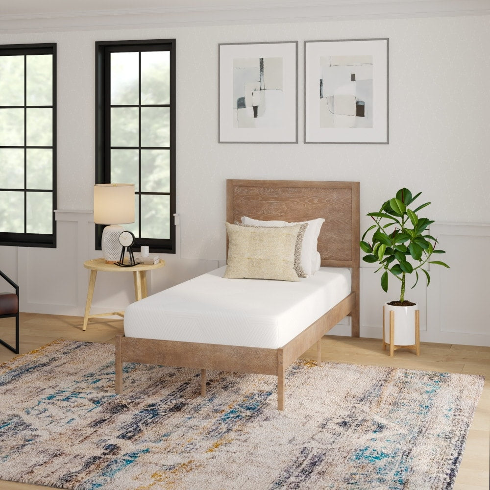 Materasso in memory foam in una scatola arricchito con carbone e tè verde