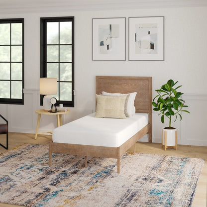 Materasso in memory foam in una scatola arricchito con carbone e tè verde