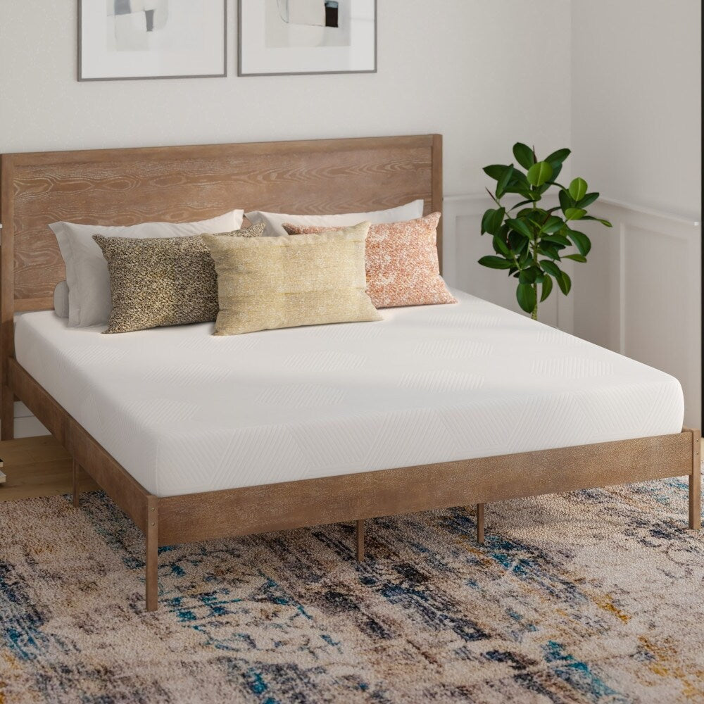 Materasso in memory foam in una scatola arricchito con carbone e tè verde