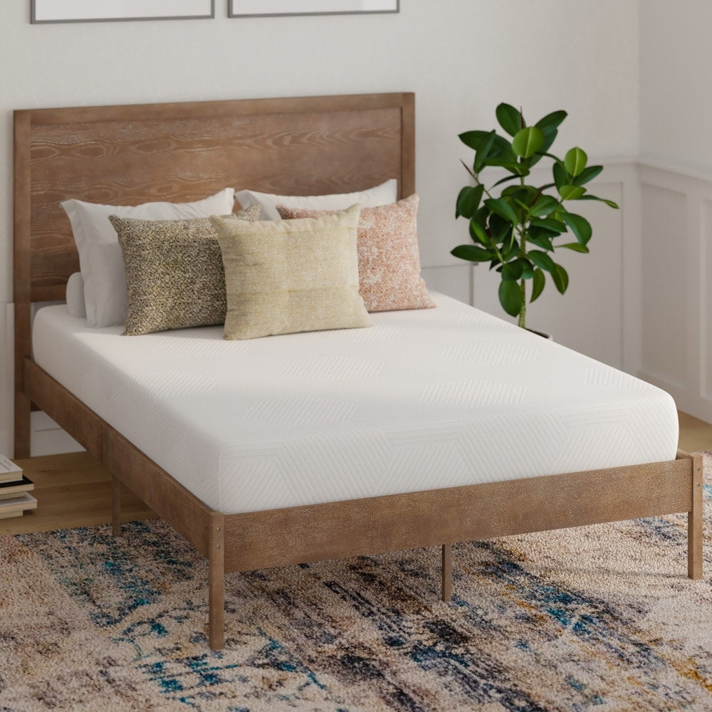 Materasso in memory foam in una scatola arricchito con carbone e tè verde