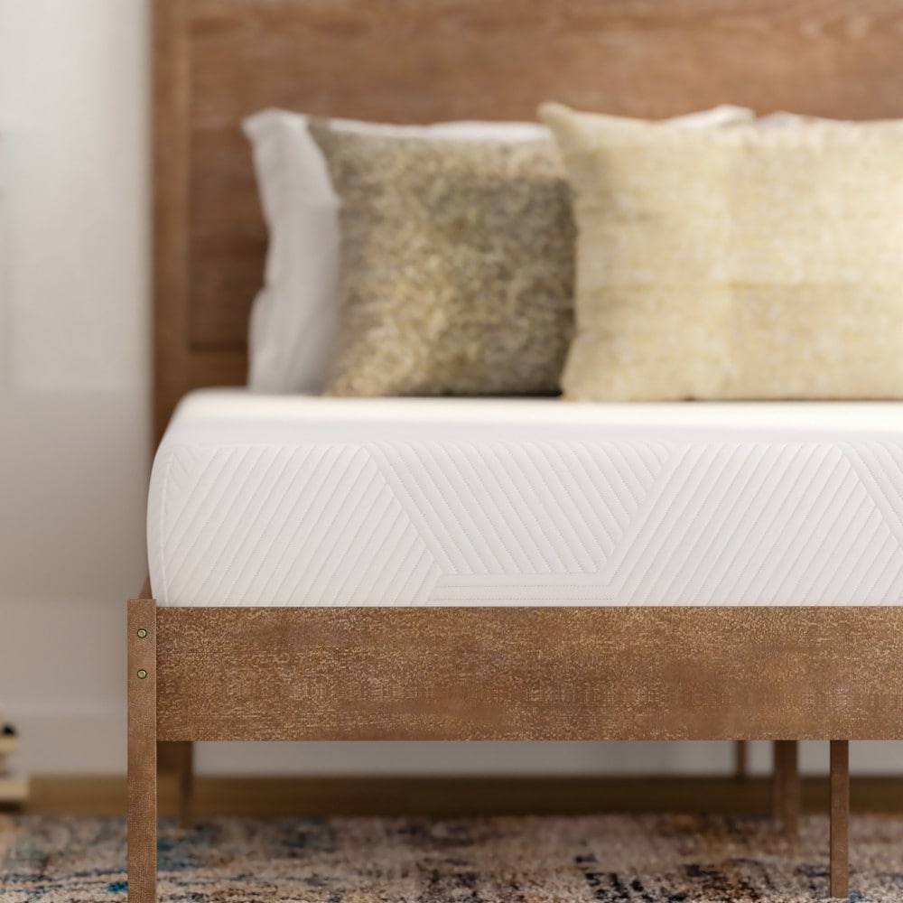 Materasso in memory foam in una scatola arricchito con carbone e tè verde