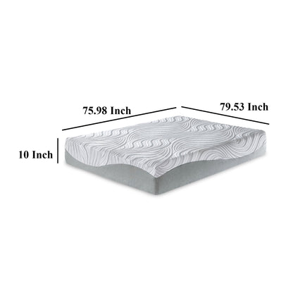 Materasso Meny King, memory foam ultra morbido, supporto per il corpo, 10 pollici