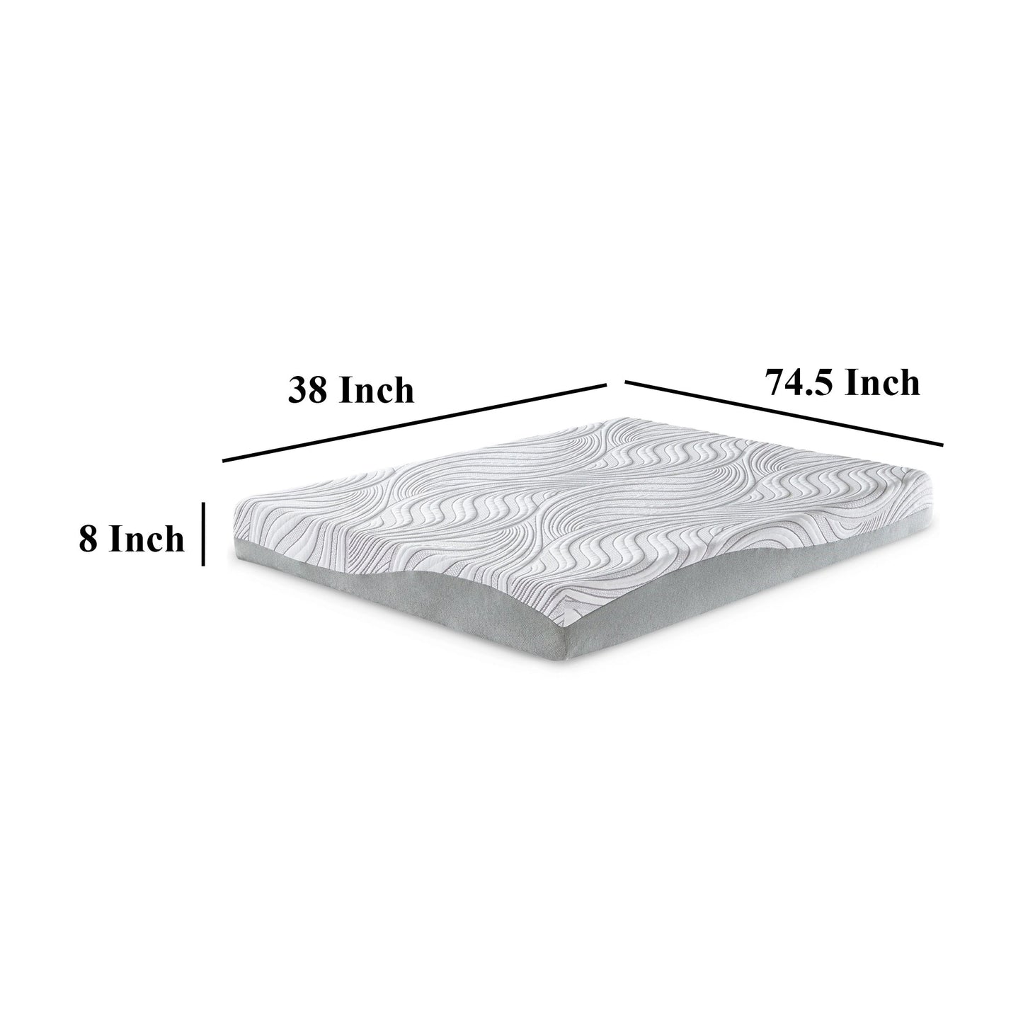 Materasso matrimoniale Meny, memory foam ultra morbido, supporto per il corpo, 8 pollici