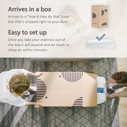 Materasso in memory foam Merax da 10 pollici di medie dimensioni