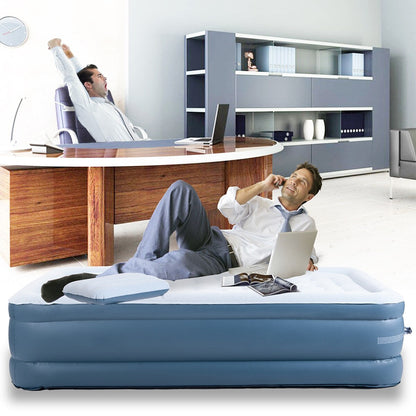 Materasso ad aria Merax rialzato da 18 pollici per letto matrimoniale con pompa elettrica integrata e cuscino