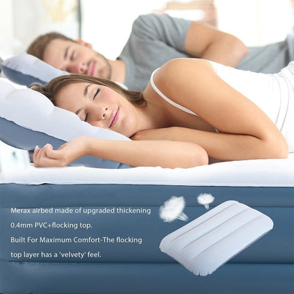 Materasso ad aria Merax rialzato da 18 pollici per letto matrimoniale con pompa elettrica integrata e cuscino