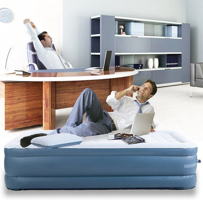 Materasso ad aria Merax rialzato da 18 pollici per letto matrimoniale con pompa elettrica integrata e cuscino