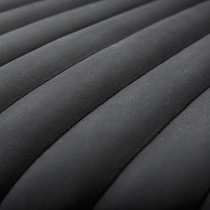 Divano rivestito in vera pelle Ricciardo Cognac - 86,6 L x 38,6 W x 26,4 H