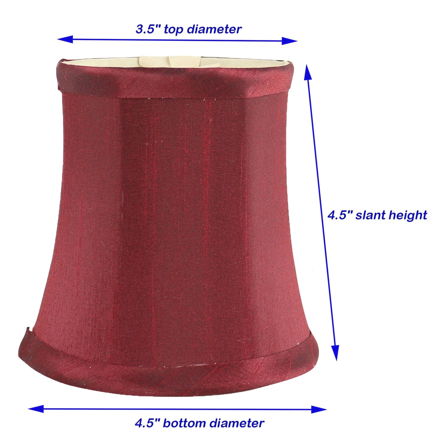 Paralumi per lampadario Meriville, 3 pollici per 4,5 pollici per 4,5 pollici, a clip