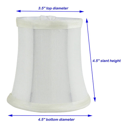 Paralumi per lampadario Meriville, 3 pollici per 4,5 pollici per 4,5 pollici, a clip