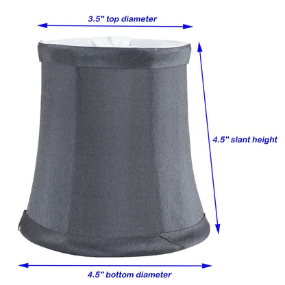 Paralumi per lampadario Meriville, 3 pollici per 4,5 pollici per 4,5 pollici, a clip