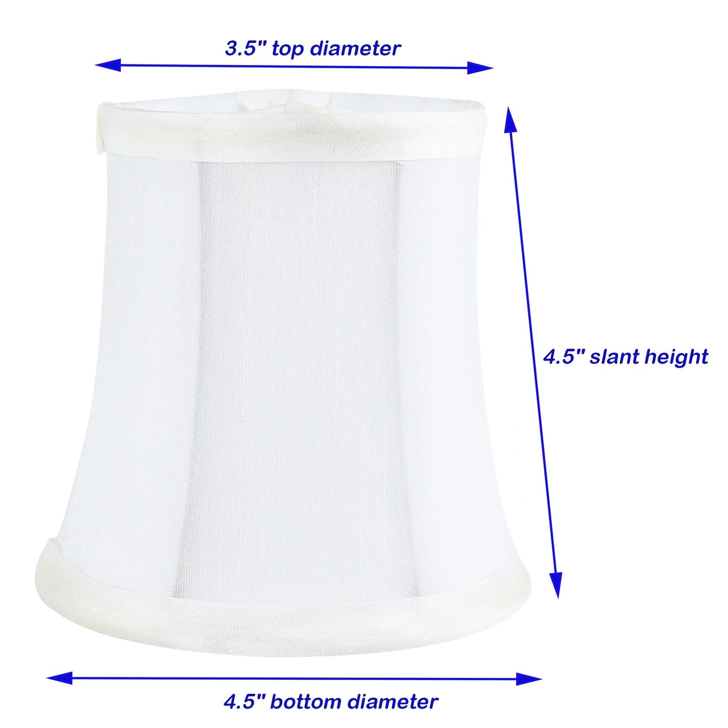 Paralumi per lampadario Meriville, 3 pollici per 4,5 pollici per 4,5 pollici, a clip