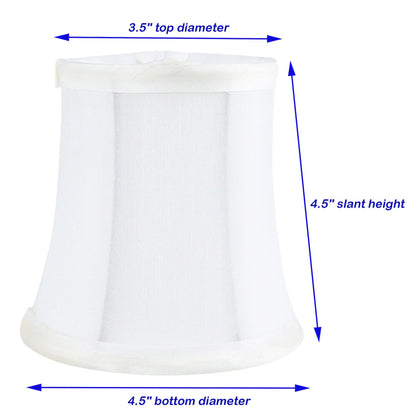 Paralumi per lampadario Meriville, 3 pollici per 4,5 pollici per 4,5 pollici, a clip