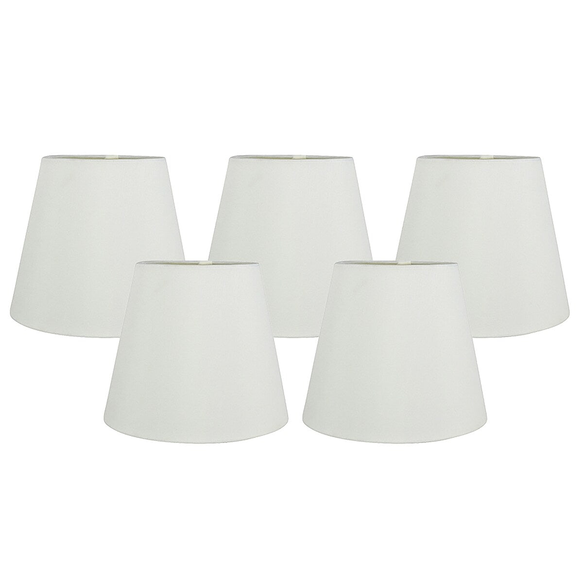 Paralumi per lampadari Meriville in finta seta con clip, 4 pollici x 6 pollici x 5 pollici