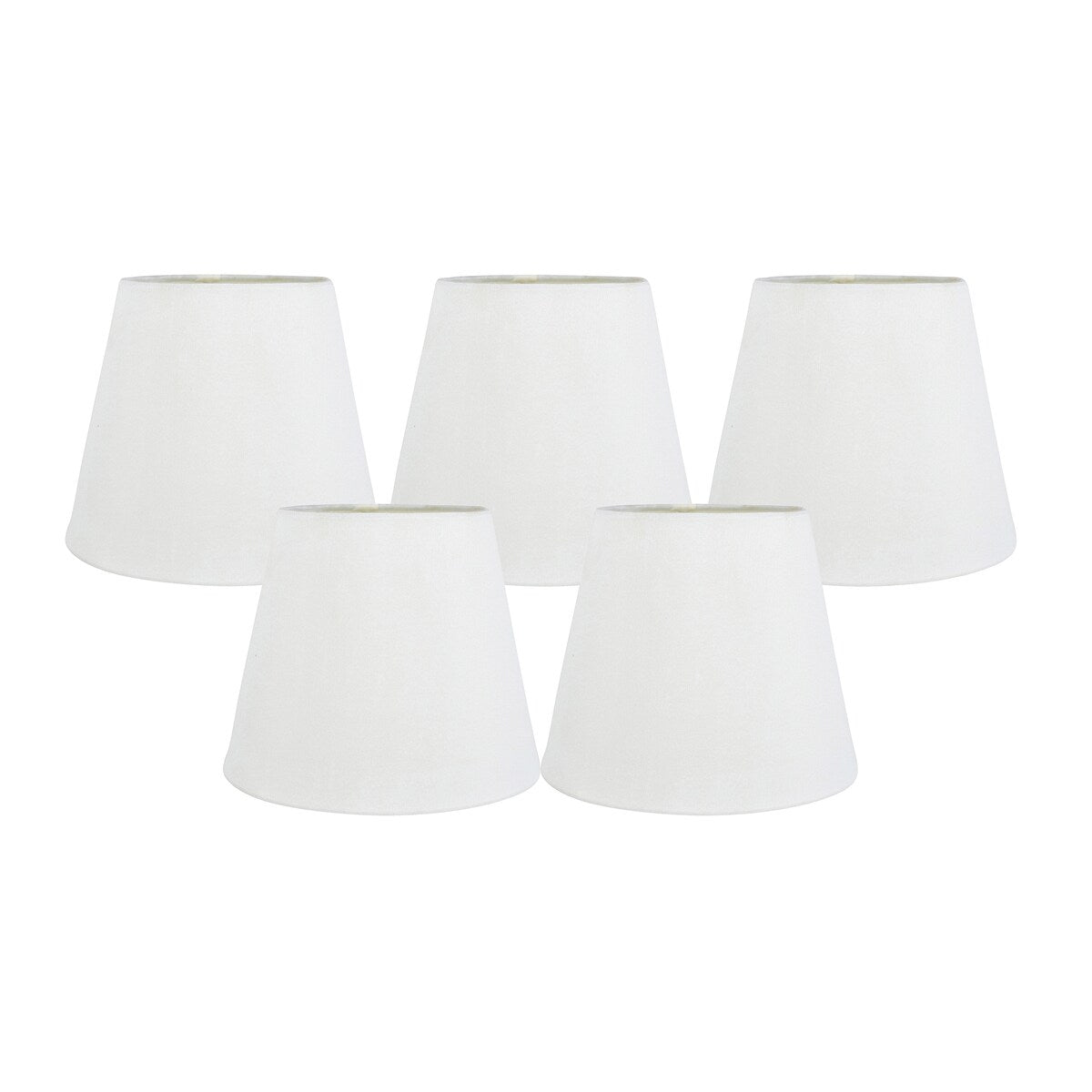 Paralumi per lampadari Meriville in finta seta con clip, 4 pollici x 6 pollici x 5 pollici