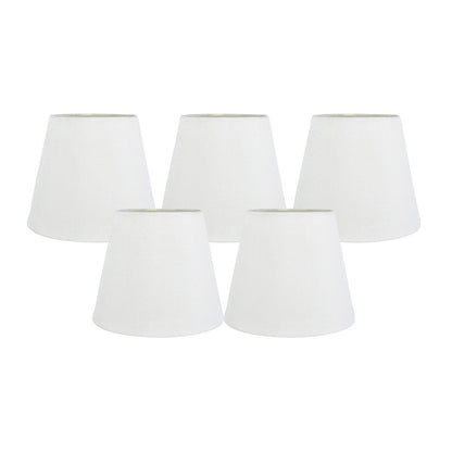 Paralumi per lampadari Meriville in finta seta con clip, 4 pollici x 6 pollici x 5 pollici