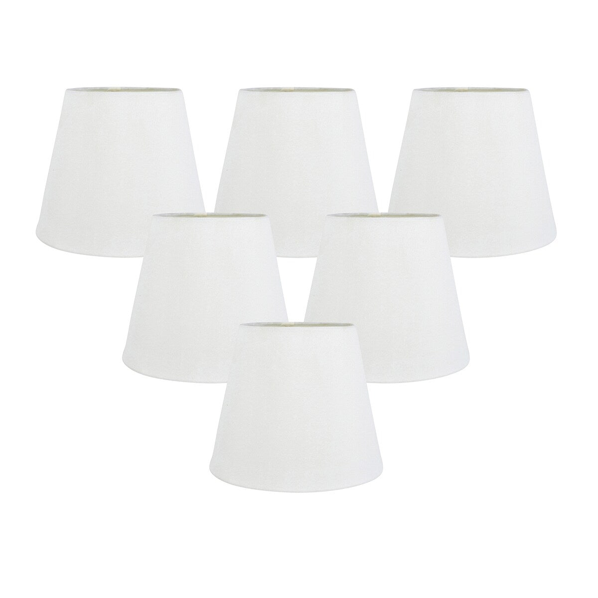 Paralumi per lampadari Meriville in finta seta con clip, 4 pollici x 6 pollici x 5 pollici