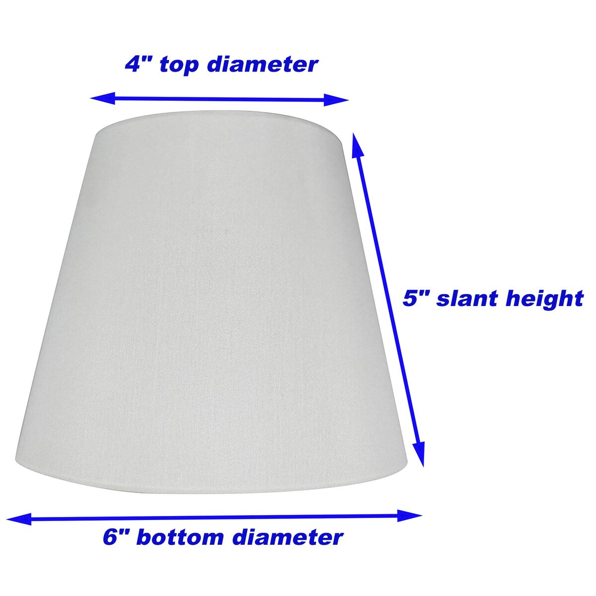 Paralumi per lampadari Meriville in finta seta con clip, 4 pollici x 6 pollici x 5 pollici