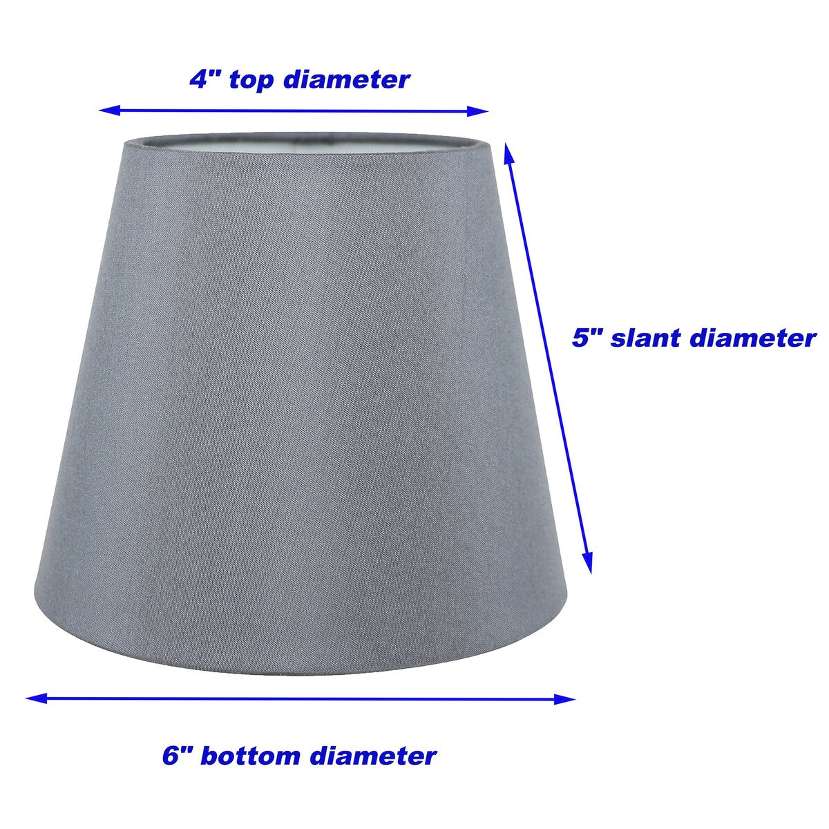 Paralumi per lampadari Meriville in finta seta con clip, 4 pollici x 6 pollici x 5 pollici