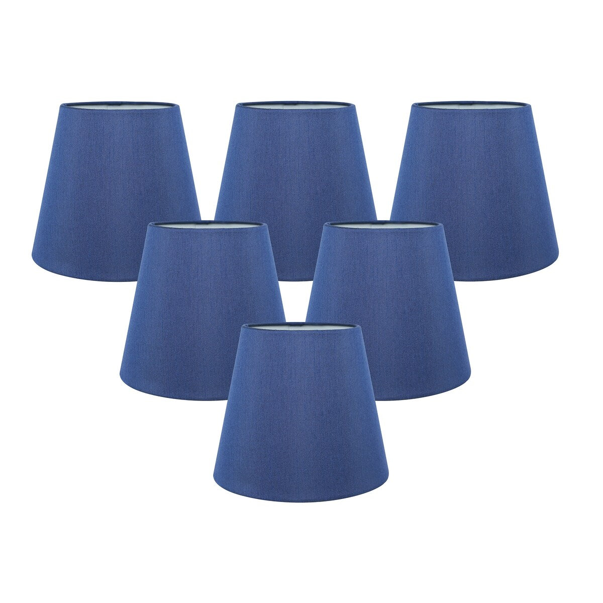 Paralumi per lampadari Meriville in finta seta con clip, 4 pollici x 6 pollici x 5 pollici