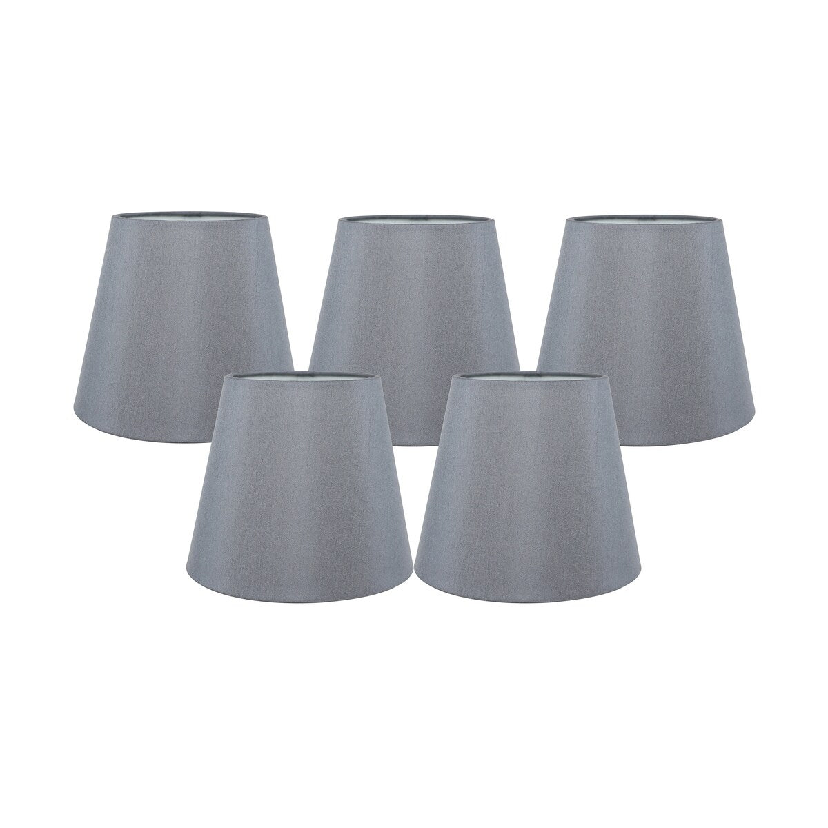 Paralumi per lampadari Meriville in finta seta con clip, 4 pollici x 6 pollici x 5 pollici