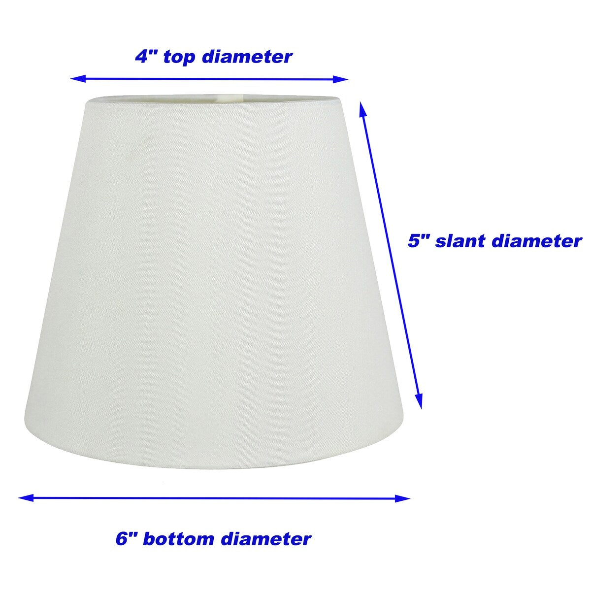 Paralumi per lampadari Meriville in finta seta con clip, 4 pollici x 6 pollici x 5 pollici