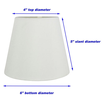 Paralumi per lampadari Meriville in finta seta con clip, 4 pollici x 6 pollici x 5 pollici