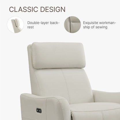 Poltrona reclinabile per allattamento Merlin Power Swivel Glider Rocker Recliner