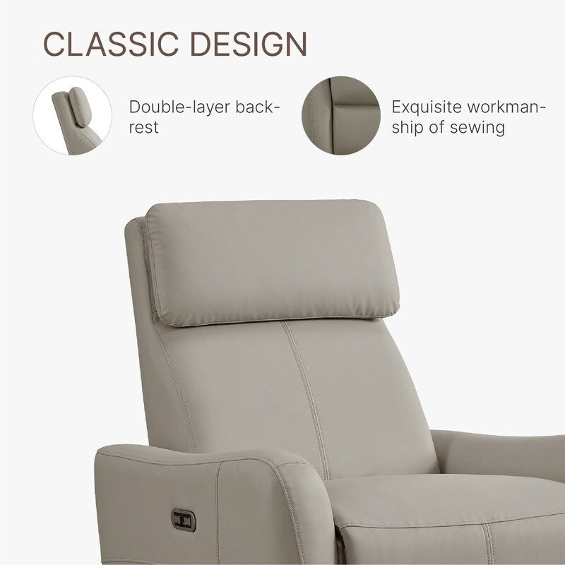 Poltrona reclinabile per allattamento Merlin Power Swivel Glider Rocker Recliner