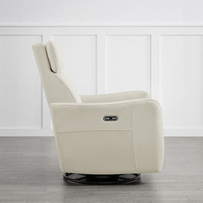 Poltrona reclinabile per allattamento Merlin Power Swivel Glider Rocker Recliner