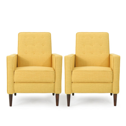 Poltrona reclinabile Mervynn Button Tufted (set di 2) di Christopher Knight Home