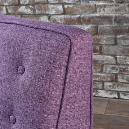 Poltrona reclinabile Mervynn Mid-Century Modern con bottoni in tessuto trapuntato di Christopher Knight Home