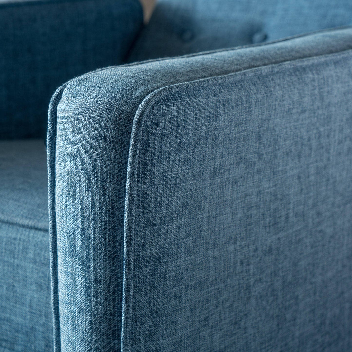 Poltrona reclinabile Mervynn Mid-Century Modern con bottoni in tessuto trapuntato di Christopher Knight Home