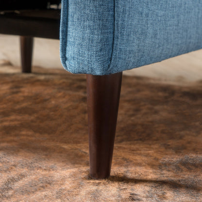 Poltrona reclinabile Mervynn Mid-Century Modern con bottoni in tessuto trapuntato di Christopher Knight Home