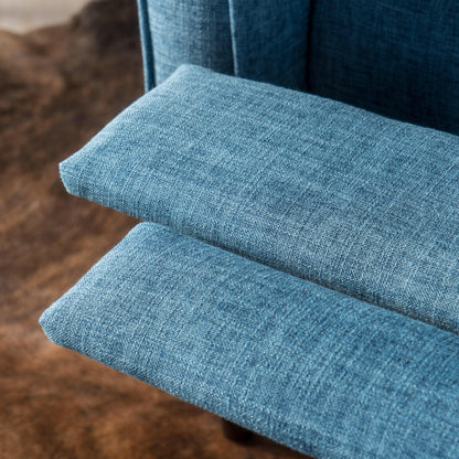 Poltrona reclinabile Mervynn Mid-Century Modern con bottoni in tessuto trapuntato di Christopher Knight Home