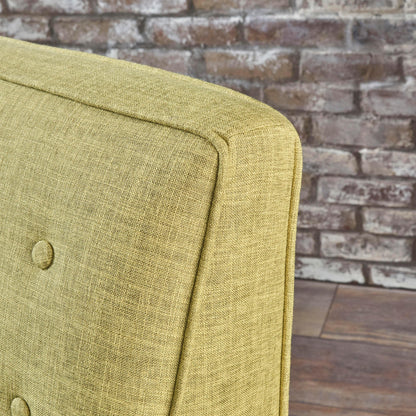 Poltrona reclinabile Mervynn Mid-Century Modern con bottoni in tessuto trapuntato di Christopher Knight Home