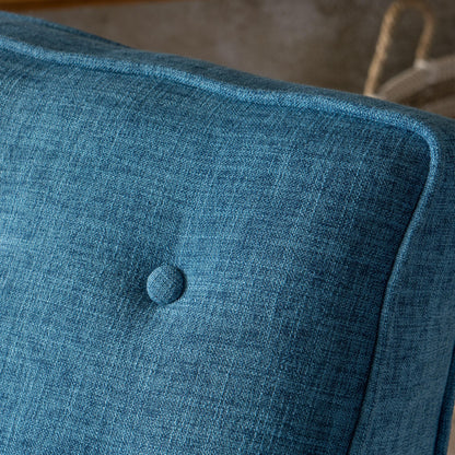 Poltrona reclinabile Mervynn Mid-Century Modern con bottoni in tessuto trapuntato di Christopher Knight Home