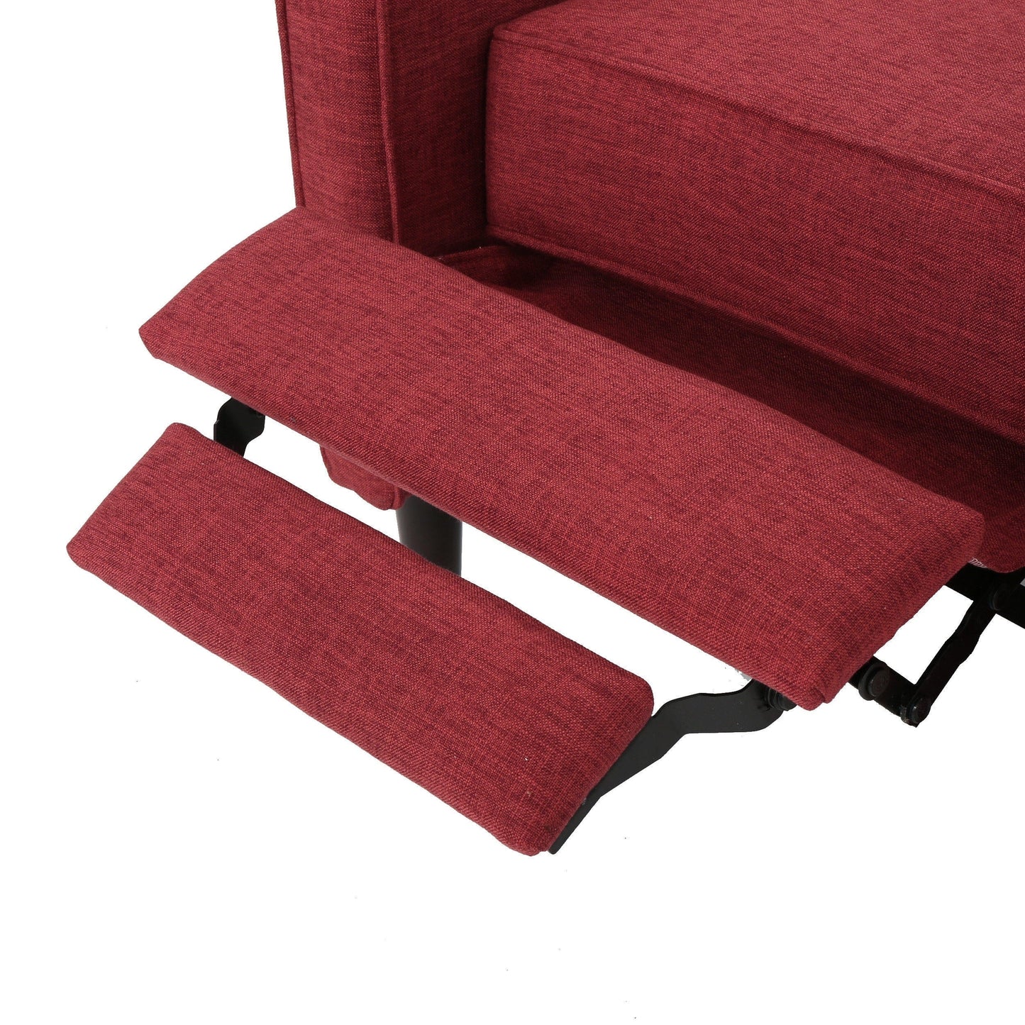 Poltrona reclinabile Mervynn Mid-Century Modern con bottoni in tessuto trapuntato di Christopher Knight Home