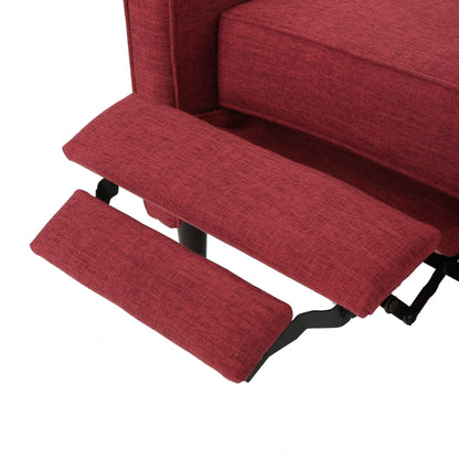 Poltrona reclinabile Mervynn Mid-Century Modern con bottoni in tessuto trapuntato di Christopher Knight Home