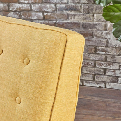 Poltrona reclinabile Mervynn Mid-Century Modern con bottoni in tessuto trapuntato di Christopher Knight Home