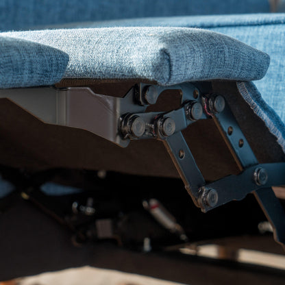 Poltrona reclinabile Mervynn Mid-Century Modern con bottoni in tessuto trapuntato di Christopher Knight Home