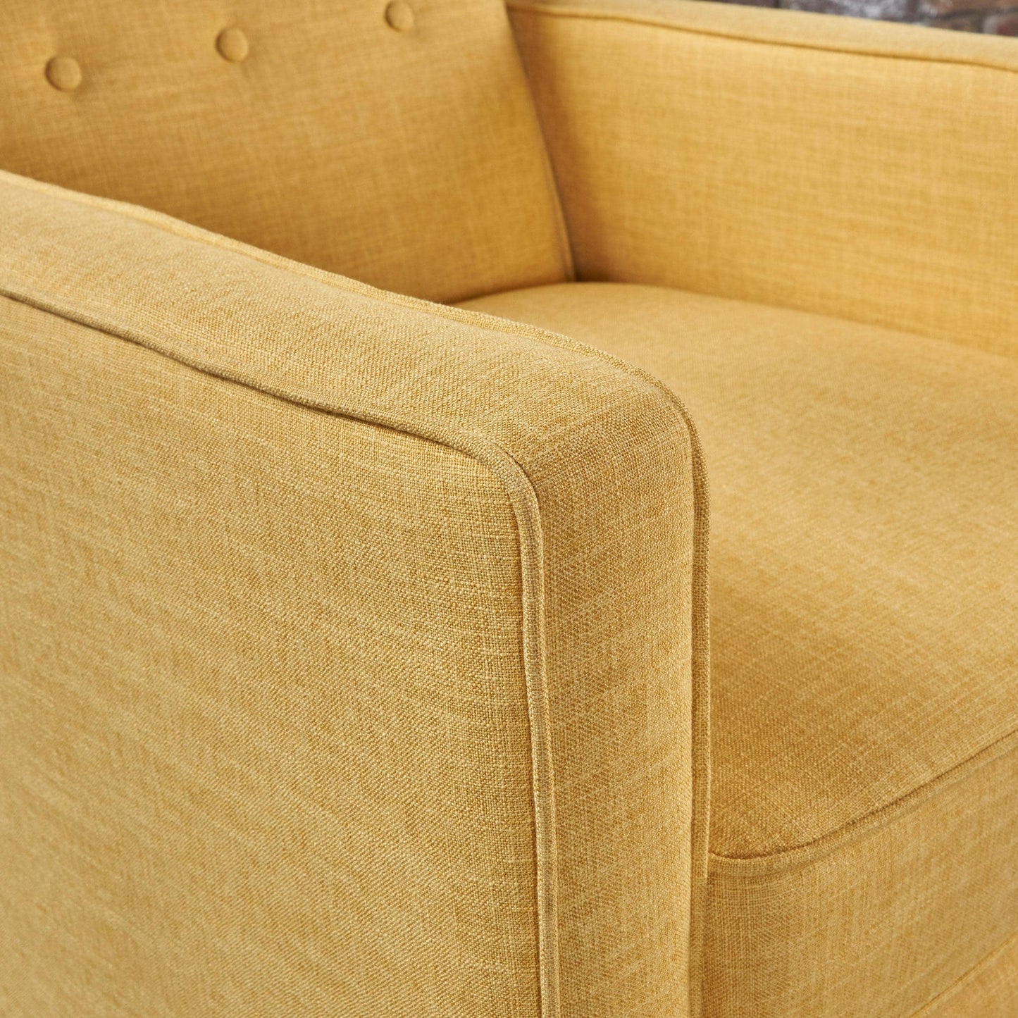 Poltrona reclinabile Mervynn Mid-Century Modern con bottoni in tessuto trapuntato di Christopher Knight Home