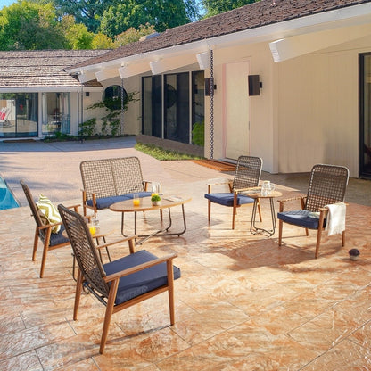 Set da conversazione per esterni in rete da 9 pezzi