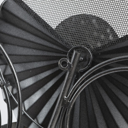 Decorazione da parete moderna con fiori in metallo grigio e oro anticato