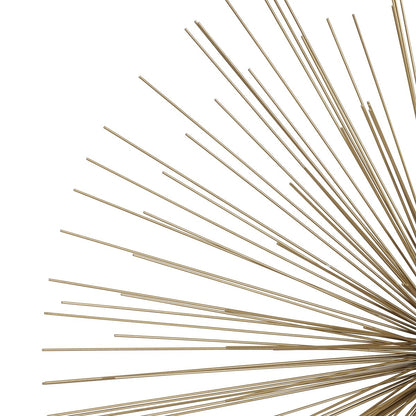 Decorazione da parete 3D grande a forma di stella in metallo - Oro - Roche River Decor