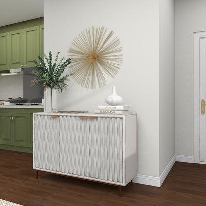 Decorazione da parete 3D grande a forma di stella in metallo - Oro - Roche River Decor