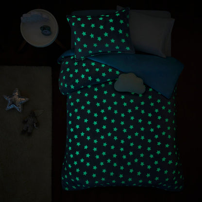 Set di piumoni in peluche Avery Aqua Glow In The Dark di Intelligent Design Kids
