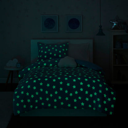 Set di piumoni in peluche Avery Aqua Glow In The Dark di Intelligent Design Kids