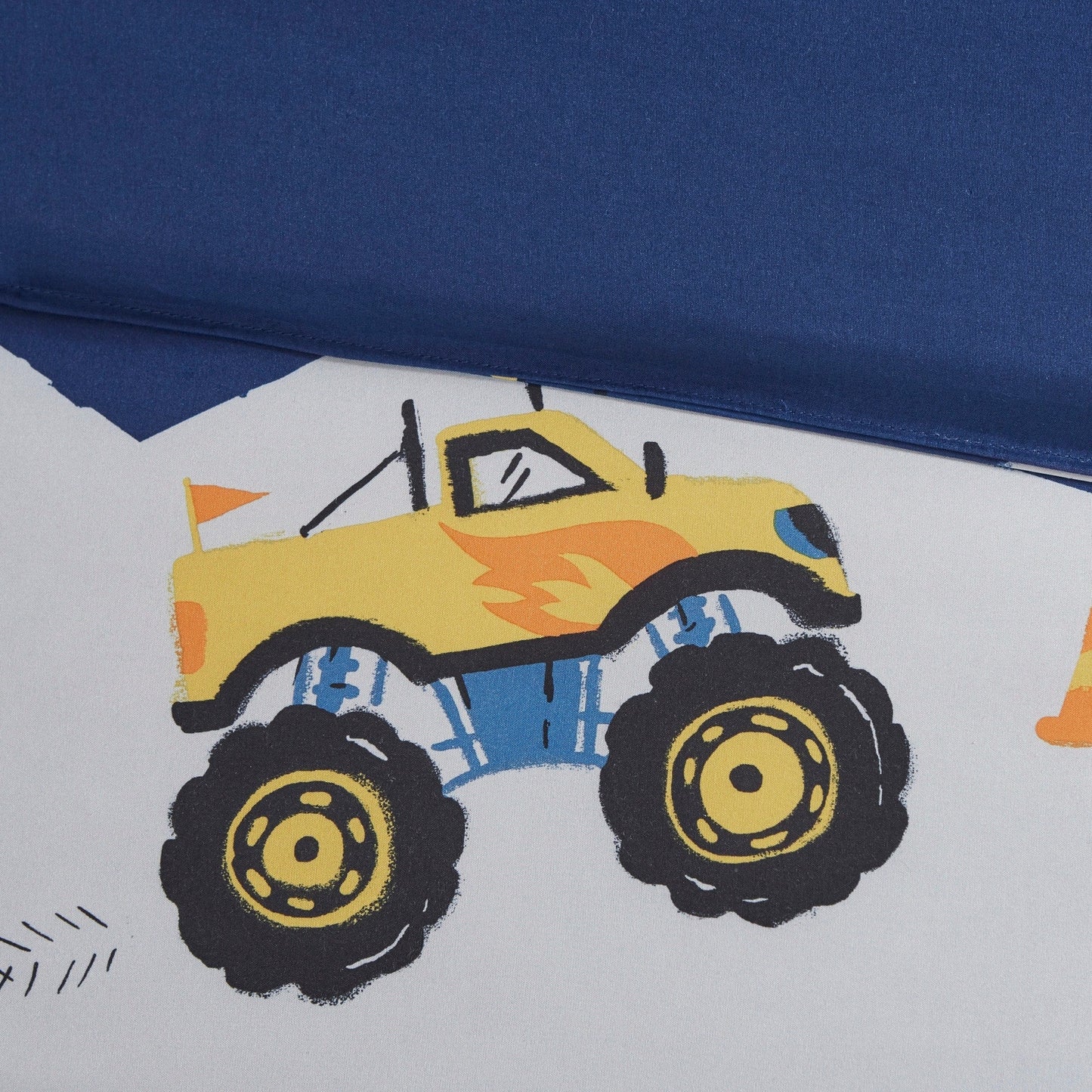 Set di piumoni blu Gavin Monster Truck di Intelligent Design Kids